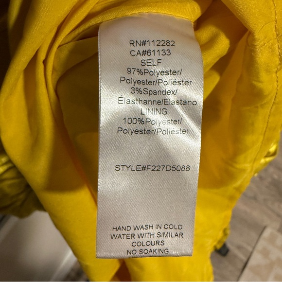 Adelyn Rae Yellow Ruched Dress - Picture 3 of 5